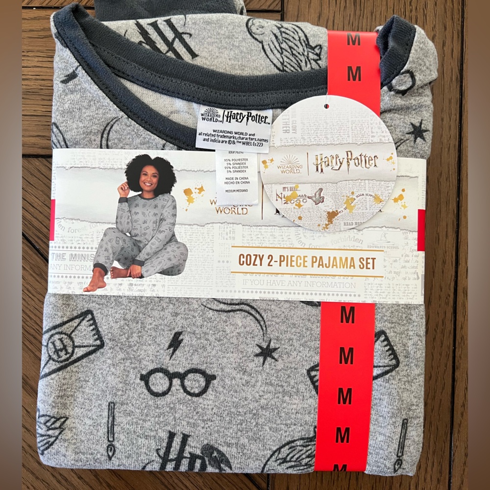 Harry Potter Womens’ Hacci 2 Piece Lounge / PJ Set Size Medium